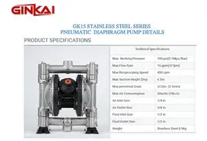 GK15 Stainless Steel AODD Pump