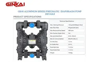 GK40 Aluminum AODD Pump