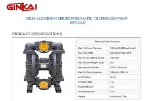 GK80 Aluminum AODD Pump