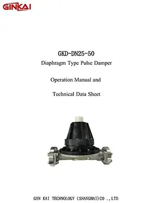GKD-DN25-50 Damper Manual and Technical Data Sheet