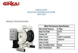 GKE80 PVDF Electric Diaphragm Pump