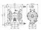 1-1/2" Aluminum Pump, Threaded Ports with Aluminum Alloy Intermediate