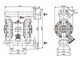 1" PVDF Air Operated Diaphragm Pump