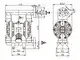 1-1/2" PVDF Pneumatic Diaphragm Pump